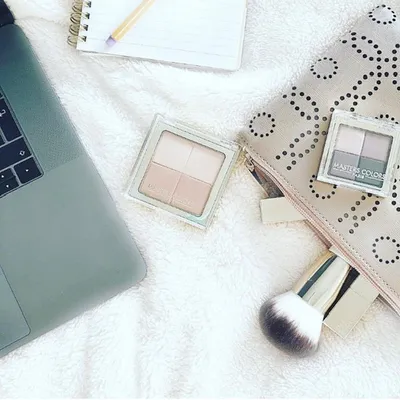 Make-up palet en penselen